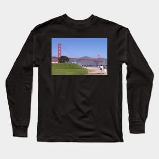 Crissy Field and Golden Gate Bridge Long Sleeve T-Shirt